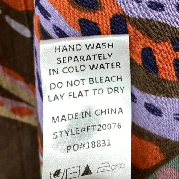 Fate What You're Worth Brown Floral Blouse Womens Medium - Picture 9 of 12